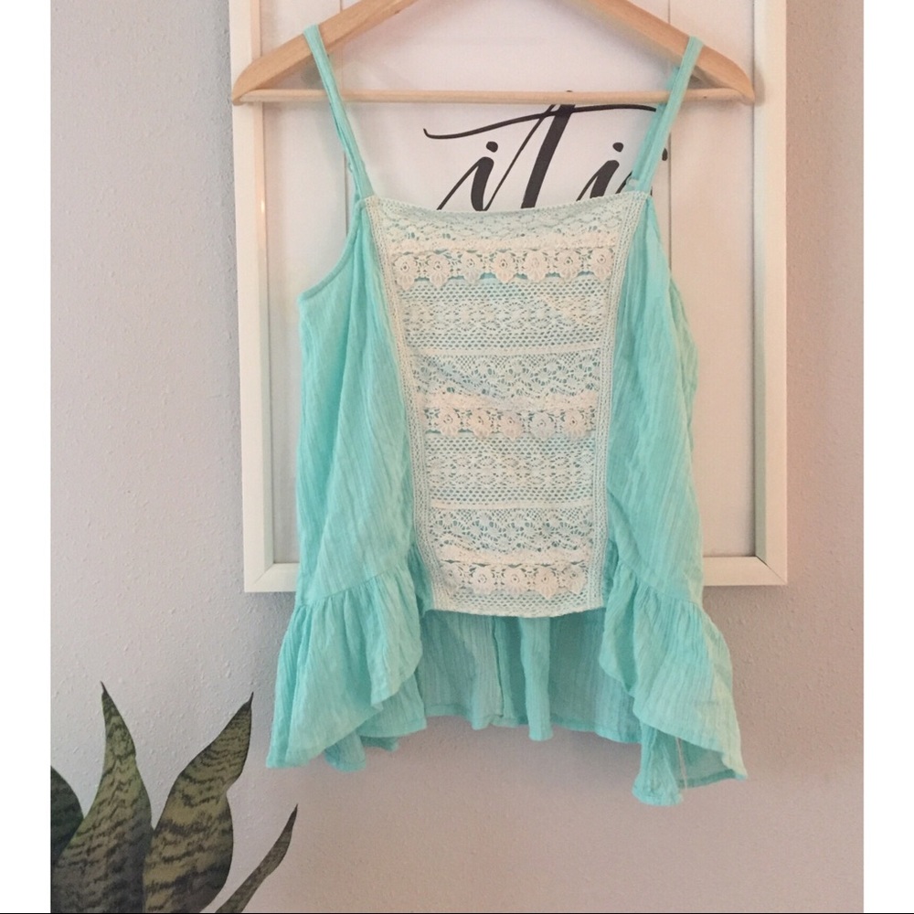 Anthropologie Lace-Front Tank